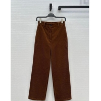 Well Crafted Miu Miu Corduroy Pants M110531 Golden Brown 2025