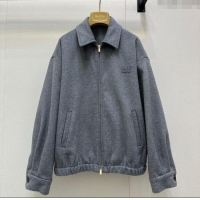 Reasonable Price Miu Miu Wool Jacket M110543 Grey 2025