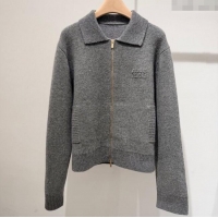 ​Market Sells Miu Miu Wool Cashmere Cardigan M110544 Grey 2025