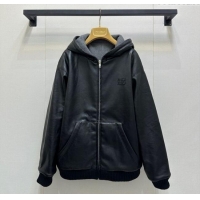 Luxury Cheap Miu Miu PU Jacket M110545 Black 2025