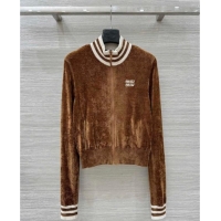 Best Price Discount Miu Miu Jacket MM111404 Brown 2025