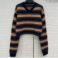 Best Price Miu Miu Wool Sweater MM111407 Yellow/Blue 2025