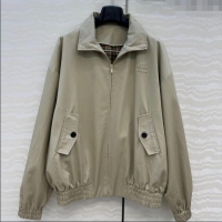 Luxury Cheap Miu Miu Cotton Jacket MM111409 Grey 2025