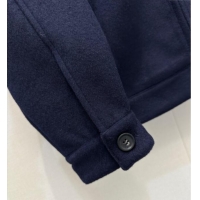 Discount Design Miu Miu Cashmere Jacket MM111426 Blue/Grey 2025