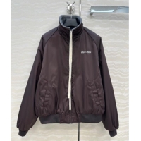 Affordable Price Miu Miu Reversible Jacket MM111430 Brown 2025