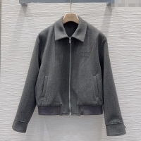 Famous Brand Miu Miu Cotton Jacket MM111450 Grey 2025