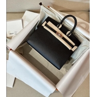 Promotional Discount Hermes Birkin 25 Bag Epsom Leather HB25 Black/Silver