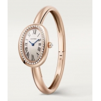 Best Price Cartier Baignoire Watch Diamond Dial 31mm CRWJBA0041 Rose Gold