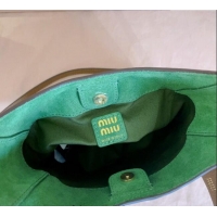 Trendy Design Miu Miu Leather bucket bag 5BE099 Caramel Brown 2025