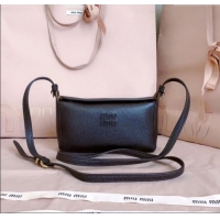 Best Price Miu Miu Leather Pouch Mini bag 5NF462 Dark Brown 2025