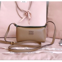 Traditional Specials Miu Miu Leather Pouch Mini bag 5NF462 Brown 2025