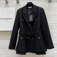 Unique Inexpensive Saint Laurent Jacket S91924 Black 2025