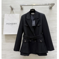 Unique Inexpensive Saint Laurent Jacket S91924 Black 2025