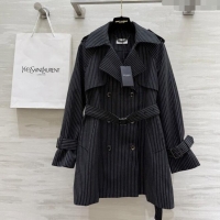 Shop Discount Saint Laurent Stripe Jacket S91701 Black 2025