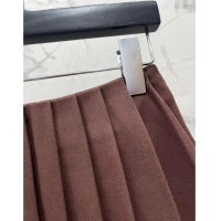 ​Good Taste Saint Laurent Pleated Mini Skirt 1015 Brown 2025