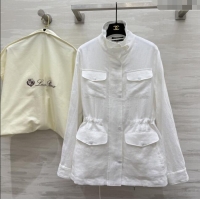 Promotional Loro Piana Linen Jacket L090206 White 2025