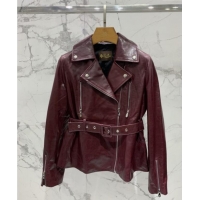 Super Quality Loro Piana Leather Jacket LP92526 Deep Red 2025