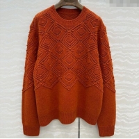 Well Crafted Loro Piana Cashmere Sweater LP110602 Orange 2025