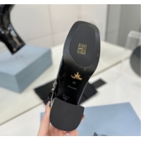 Duplicate Prada Patent Leather Heel Ankle Boots 6.5cm Black 2025 PR102705 1027081