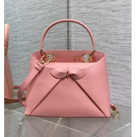 Good Taste Dior Bow Top Handle Bag in Calfskin Leather DR112201 Pink 2025