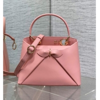 Good Taste Dior Bow Top Handle Bag in Calfskin Leather DR112201 Pink 2025