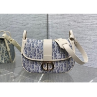 Good Looking Dior Medium 30 Montaigne Satchel Bag in Blue Oblique Chambray Embroidery and Latte Calfskin D2044 2025