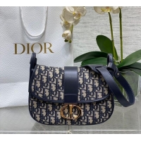Promotional Dior Medium 30 Montaigne Satchel Bag in Blue Oblique Jacquard D1122 2025