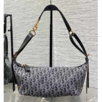 Well Crafted Dior Small D-Journey Hobo Bag in Grey Denim Oblique Jacquard S2866 2025