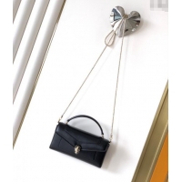 Well Crafted Bvlgari Serpenti Serpenti Forever Phone Case in Calfskin Leather 294894 Black 2025