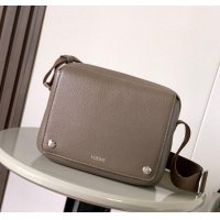 Big Discount Loewe Medium Pebble messenger bag in supple grained calfskin 9094 Moss Green 2025