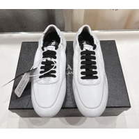Best Price Prada Collapse Nappa Leather Sneakers White 1E989N 1027106