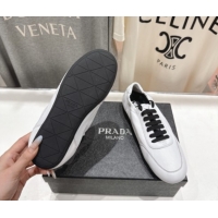 Best Price Prada Collapse Nappa Leather Sneakers White 1E989N 1027106