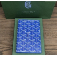 Luxury Discount Goyard Grenelle Passport Cover G8502 Bright Blue 2025