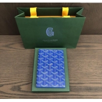 Luxury Discount Goyard Grenelle Passport Cover G8502 Bright Blue 2025