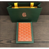 Top Design Goyard Grenelle Passport Cover G8502 Orange 2025