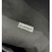 Top Quality Balenciaga Explorer Backpack Bag in Arena Lambskin with Letters Print 20142 Black 2025