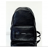 Unique Grade Balenciaga Explorer Backpack Bag in Arena Lambskin 20142 Black 2025