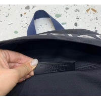Grade Design Balenciaga Explorer Fabric Backpack Bag 20153 Black/Blue Strap 2025