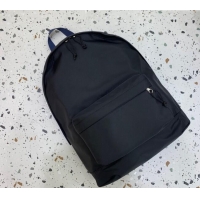 Famous Brand Balenciaga Explorer Fabric Backpack Bag with Signature 20156 Black/Blue 2025
