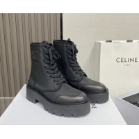 Top Grade Celine Bulky Laced Up Boots C101702 Black 2025