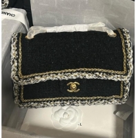 Grade Quality Chanel Tweed Medium 11.12 Flap Bag A01112 Black 2025