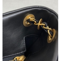 Good Product Chanel Shiny Lambskin Shopping Bag with Pockets AS5740 Black 2025