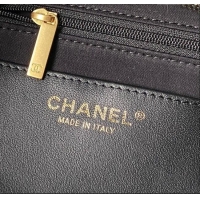 Buy Fashionable Chanel Washed Denim Shopping Bag with Pockets AS5740 Black 2025