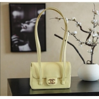 Luxury Discount Chanel Calfskin Leather Hobo Bag CH112703 Yellow 2025