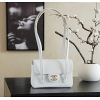 Good Taste Chanel Calfskin Leather Hobo Bag CH112703 White 2025