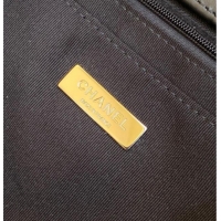 Discount Chanel Tweed & Shearling Small Shopping Bag AS5688 Black/Grey 2025