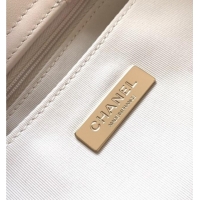 Modern Classic Chanel Tweed & Shearling Small Shopping Bag AS5688 Fuchsia/Pink 2025