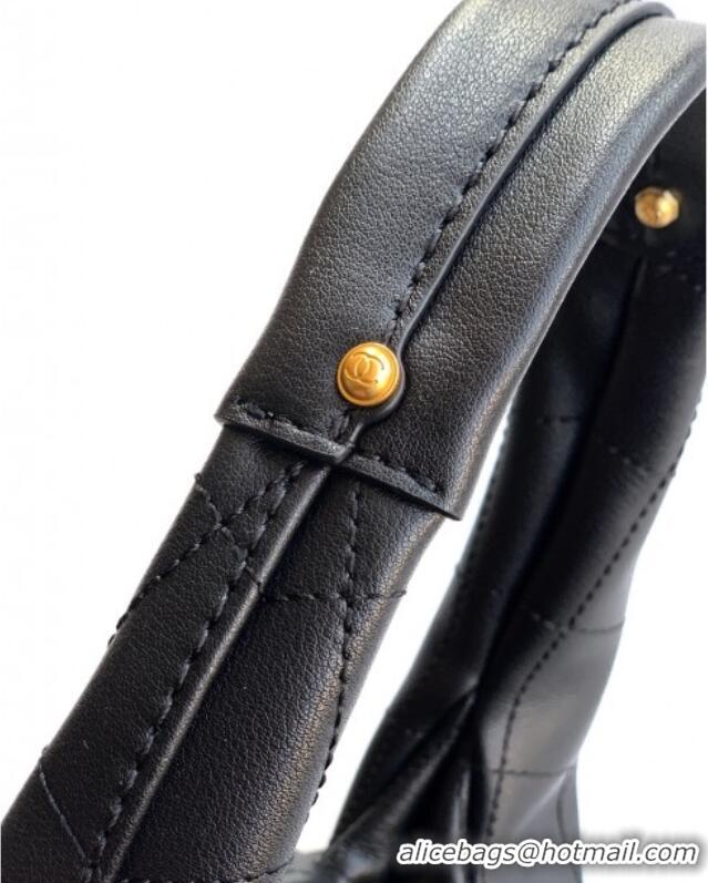 Affordable Price Chanel Calfskin Leather Hobo Handbag AS5976 Black 2025