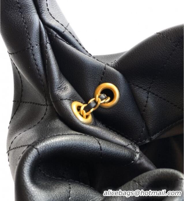 Affordable Price Chanel Calfskin Leather Hobo Handbag AS5976 Black 2025