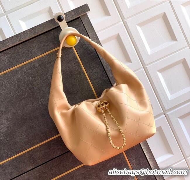Reasonable Price Chanel Calfskin Leather Hobo Handbag AS5976 Khaki 2025